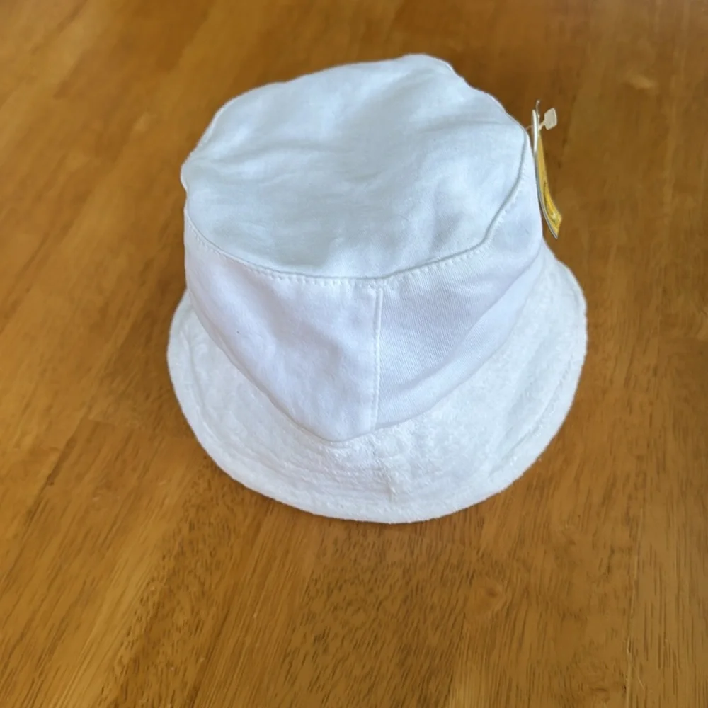 Vintage NWT White Infant Sun Hat Boy Girl Unisex Size Medium
